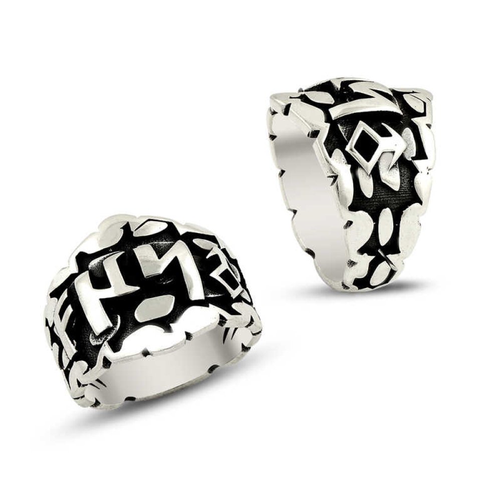 Türk Yazılı Erkek Gümüş Yüzük