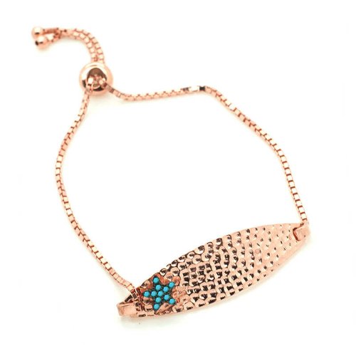 Dövme Desenli Yıldız Gümüş Bileklik