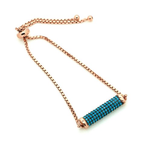 Oval Silindir Gümüş Bileklik