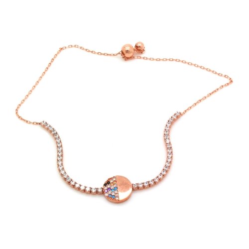 Yuvarlak Su Yolu Gümüş Bileklik