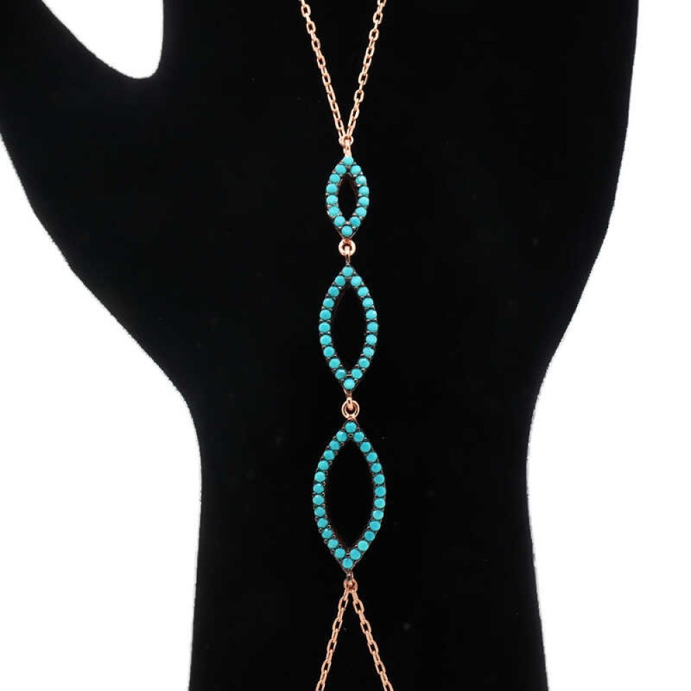 Turkuaz Üçlü Mekik Gümüş Şahmeran