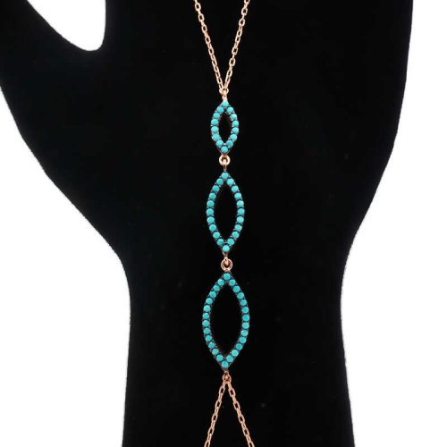 Turkuaz Üçlü Mekik Gümüş Şahmeran