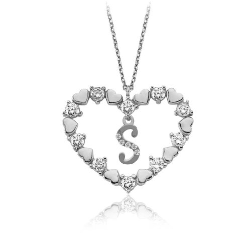 Kalbimin Aynası Harfli Gümüş Kolye