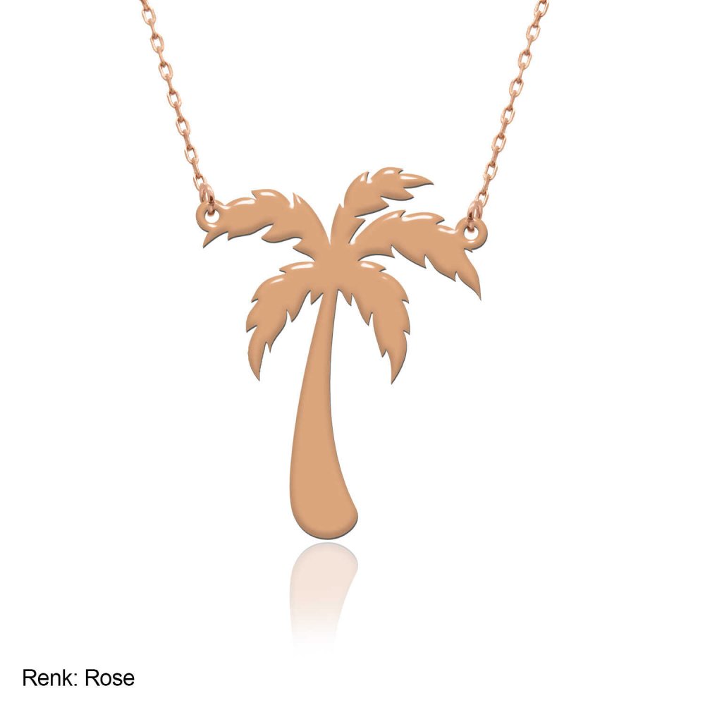 Sade Palmiye Gümüş Kolye