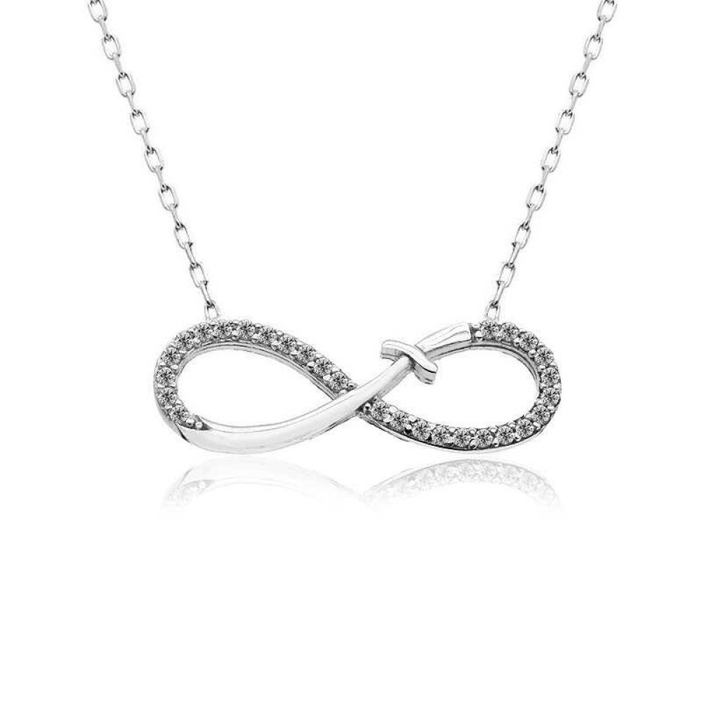 Beyaz Sonsuzluk Zülfikar Gümüş Kolye