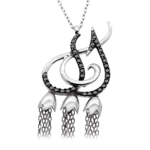 Mevlana Ol Kolleksiyonu Beyaz Gümüş Kolye