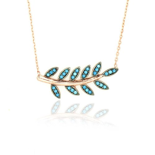 Zeytin Dalı Gümüş Kolye