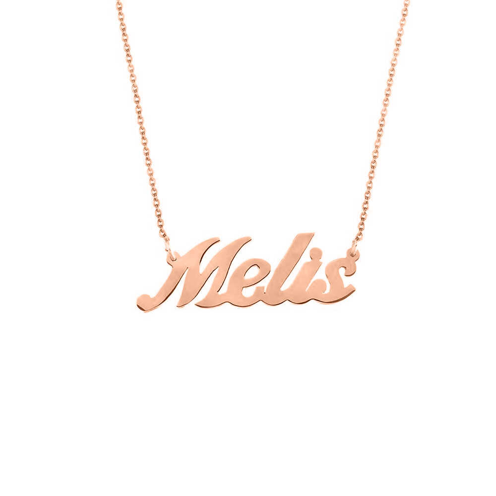 Kişiye Özel Rose İsimli Gümüş Kolye