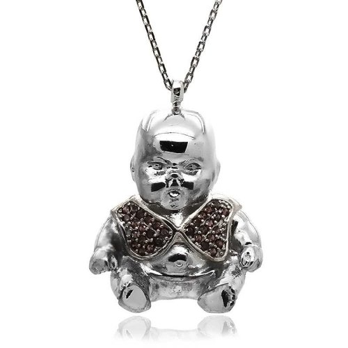 Tombul Bebek Gümüş Kolye