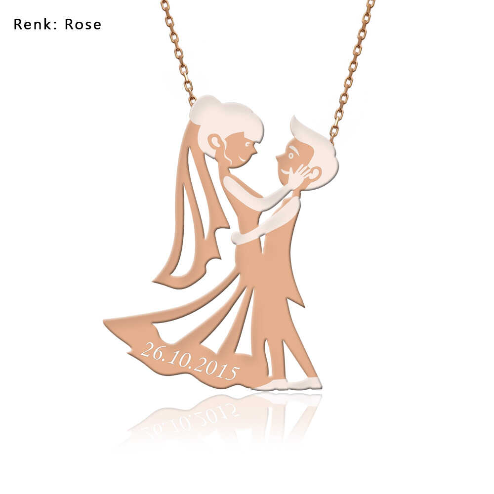 Tarihli Gümüş Yıl Dönümü Kolyesi