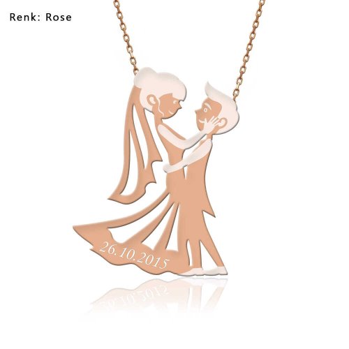 Tarihli Gümüş Yıl Dönümü Kolyesi