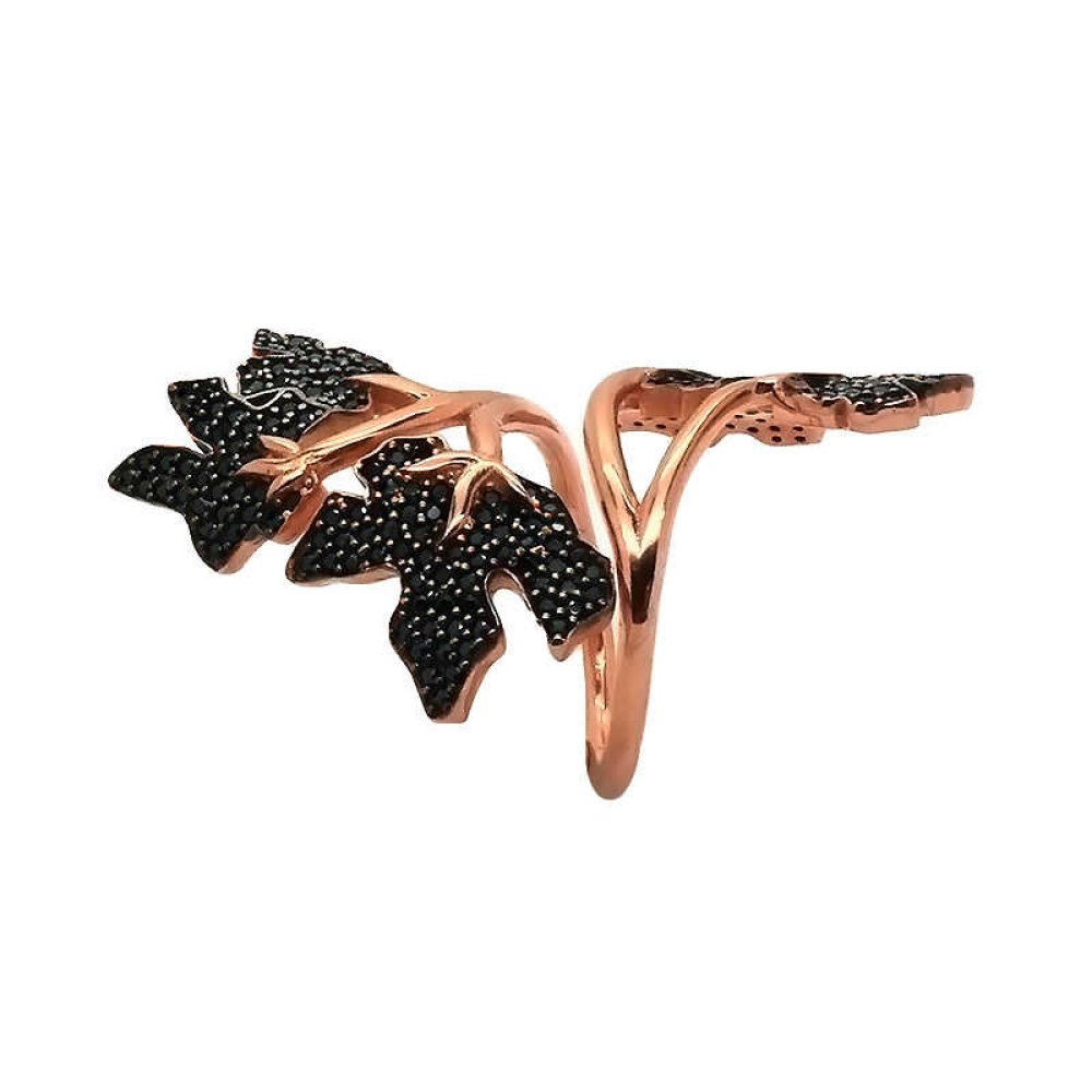 İncir Yaprağı Gümüş  Yüzük