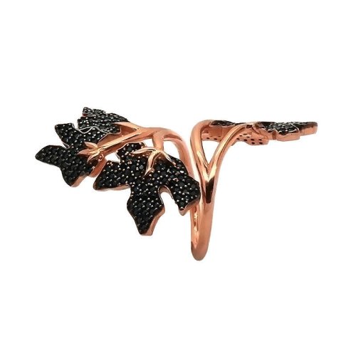 İncir Yaprağı Gümüş  Yüzük