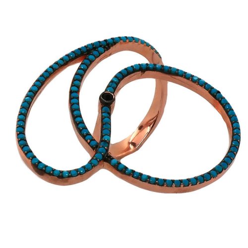 Dairesel Sarmal Gümüş Yüzük