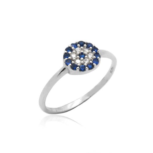 Nazar Parmak Ucu Gümüş Yüzük