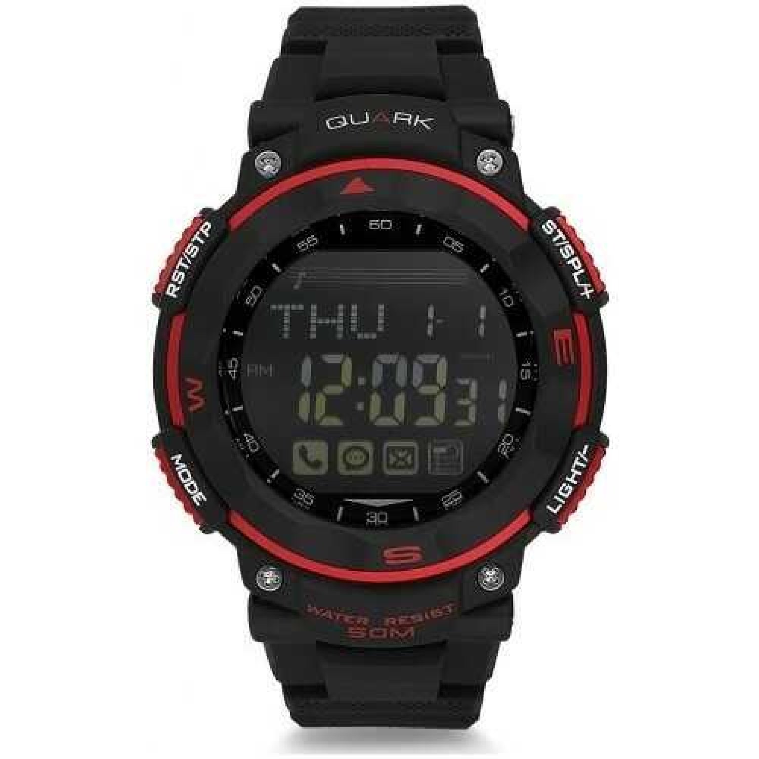 Quark Fonksiyonel Dijital Qu-14648-A Akıllı Kol Saati Smartwatch