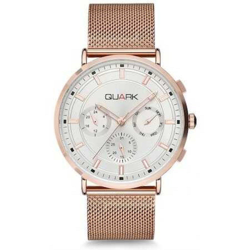 QUARK QM-2000RG-8A HASIR KORDONLU ERKEK KOL SAATİ