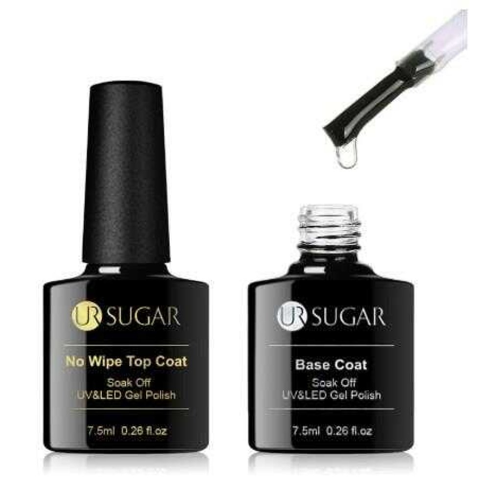 UR Sugar BASE COAT ALT KAT + TOP COAT ÜST KAT 7,5 ML İKİ ÜRÜN BİR ARADA