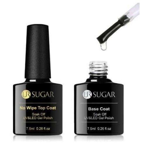 UR Sugar BASE COAT ALT KAT + TOP COAT ÜST KAT 7,5 ML İKİ ÜRÜN BİR ARADA
